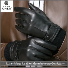 2016 neueste heiße verkaufenart und weisezusatz-Männer lederne Handschuhe